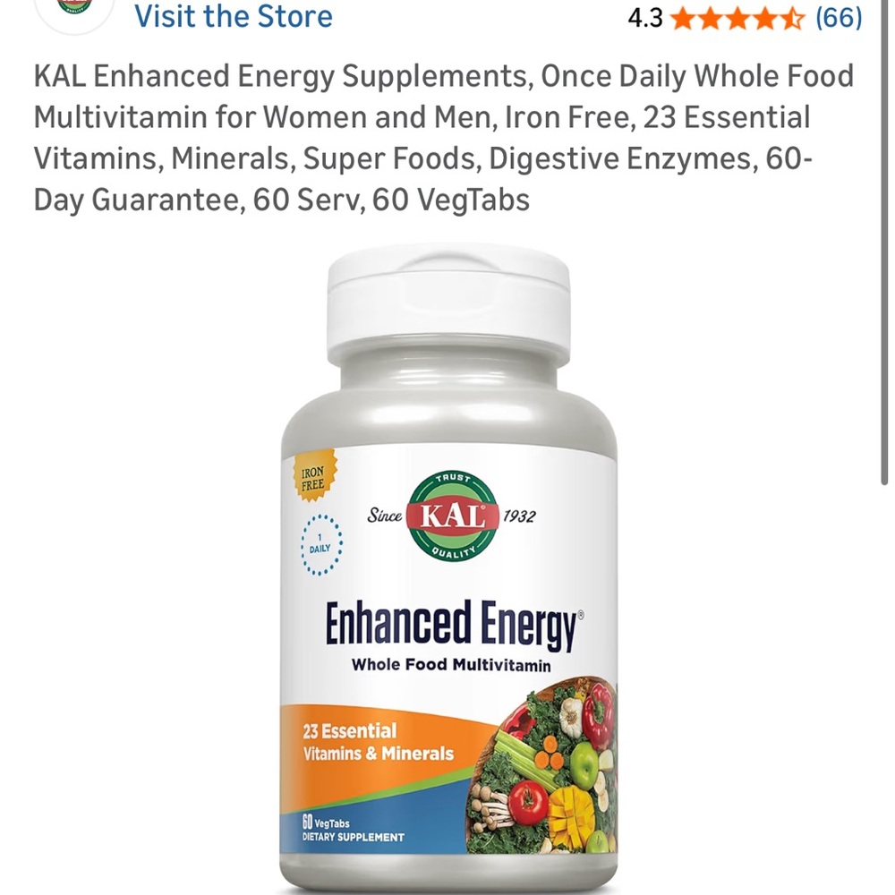 KAL Enhanced Energy Supplements